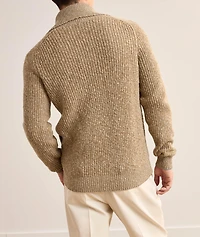 Lambswool-Cashmere Zipper Cardigan