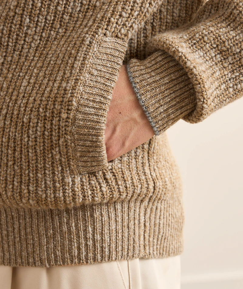 Lambswool-Cashmere Zipper Cardigan