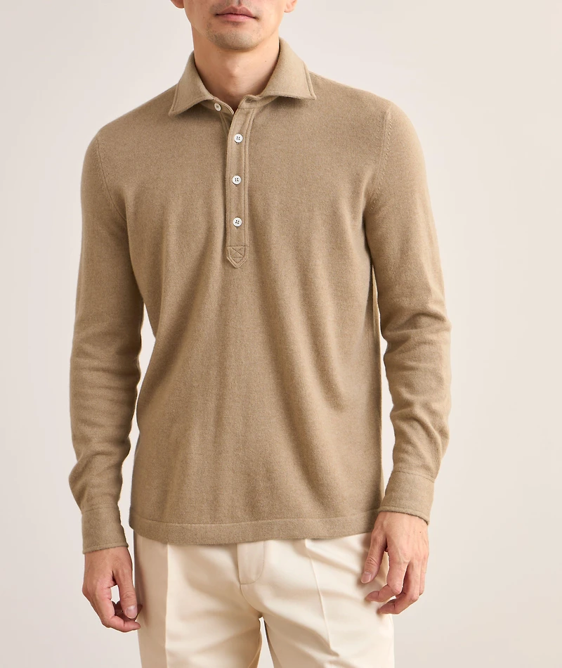 Cashmere Polo Sweater