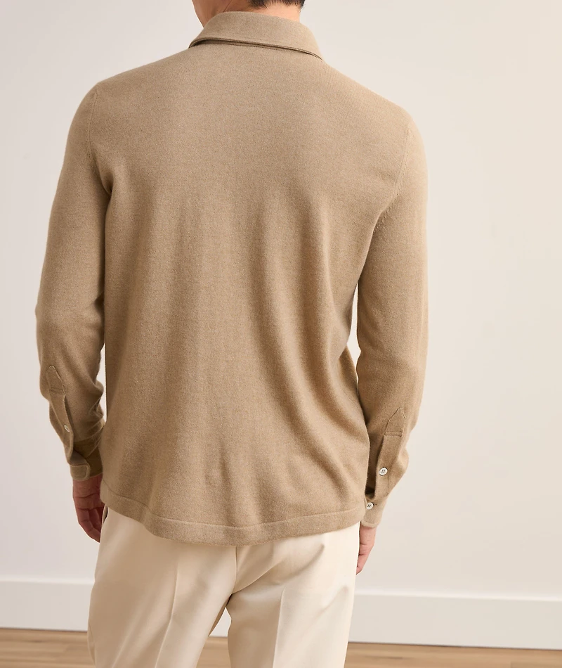 Cashmere Polo Sweater