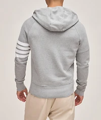 4-Bar Cotton Hooded Sweater