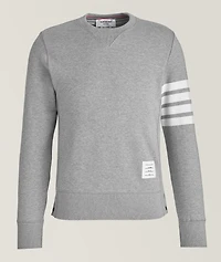4-Bar Cotton Sweatshirt