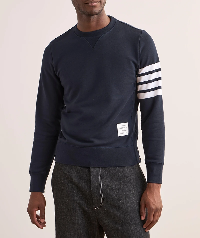 4-Bar Cotton Sweater