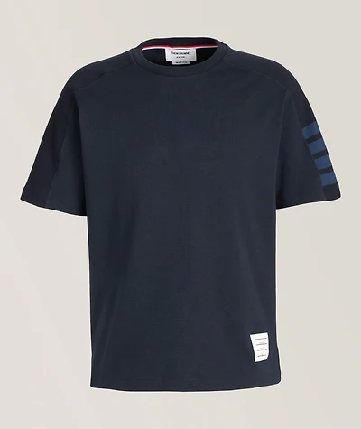 Four-Bar Cotton T-Shirt