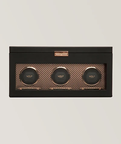Axis Triple-Watch Winder With Storage