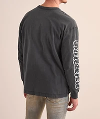 Allover Logo Print Long-Sleeve T-Shirt