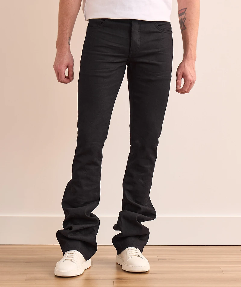 Raw Super Stack Flare Jeans