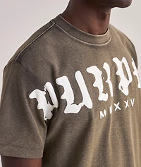 Textured Logo Cotton T-Shirt