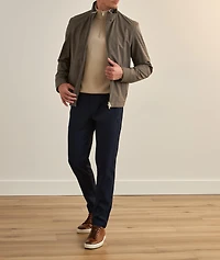 Virgin Wool-Silk Green Storm System Bomber