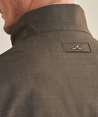 Virgin Wool-Silk Green Storm System Bomber