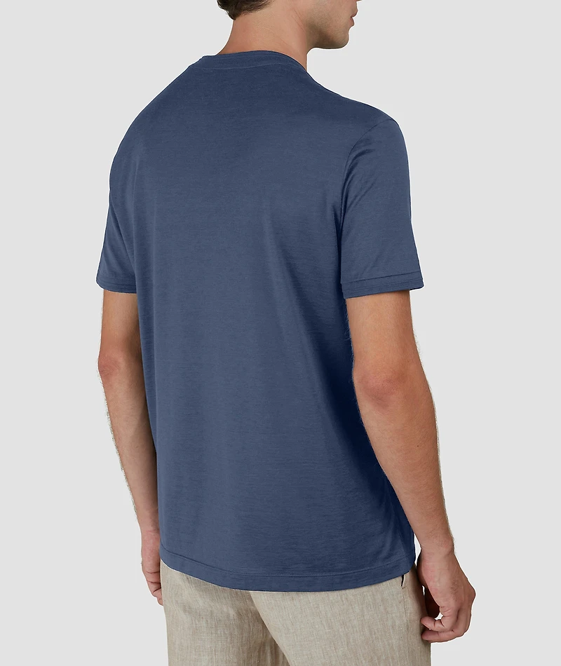 Cotton-Silk Crewneck T-Shirt