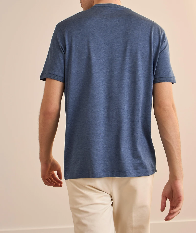 Cotton-Silk Crewneck T-Shirt