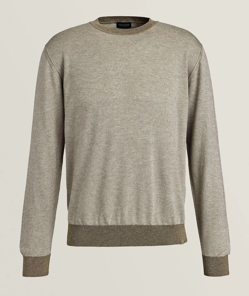 Striped Cotton-Cashmere Sweater