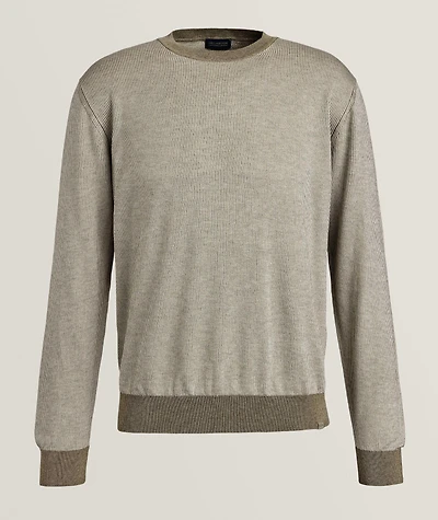 Striped Cotton-Cashmere Sweater