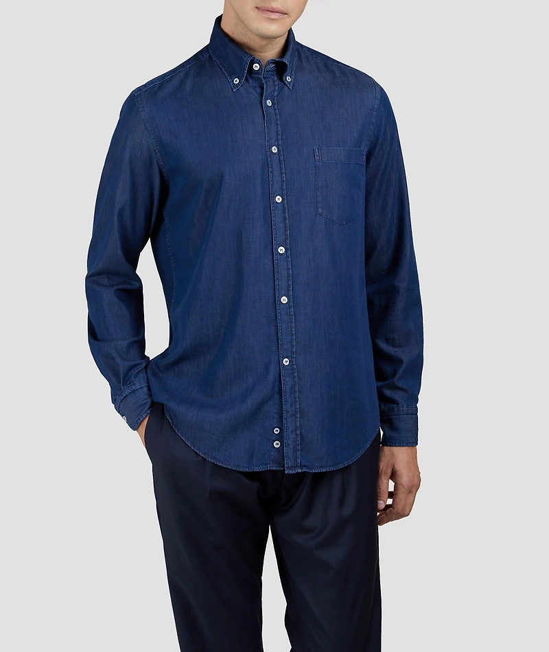 Giza Cotton Denim Shirt