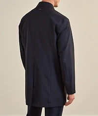 Lightweight Green Storm System Raincoat