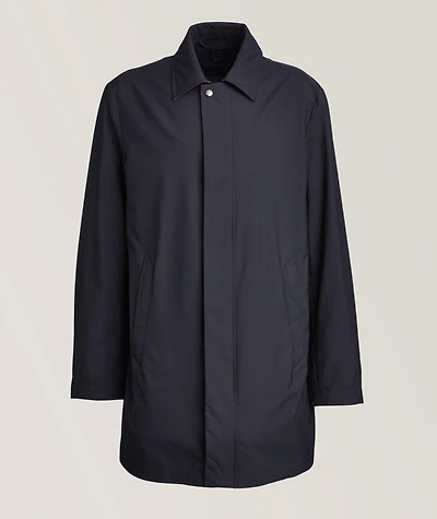 Lightweight Green Storm System Raincoat