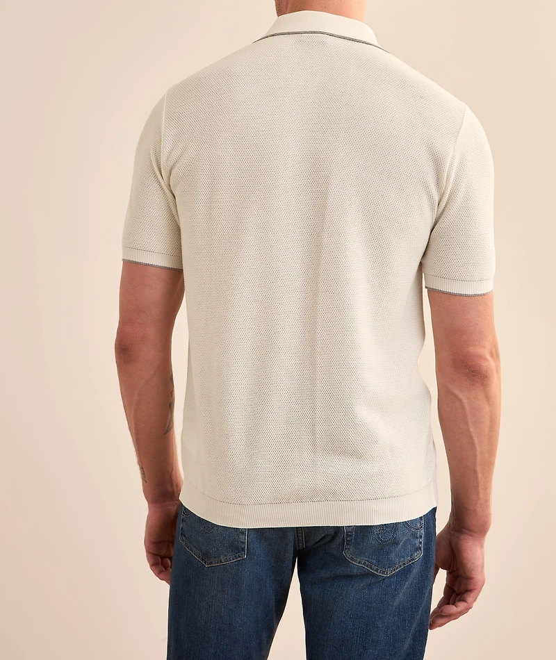 Cotton-Cashmere Polo Shirt