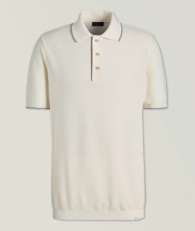 Cotton-Cashmere Polo Shirt