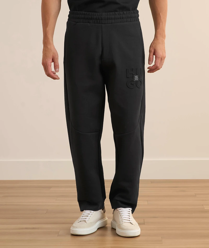 Stacked Box Logo Cotton-Blend Sweatpants