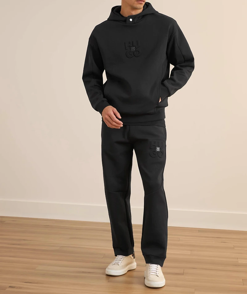 Stacked Box Logo Cotton-Blend Sweatpants