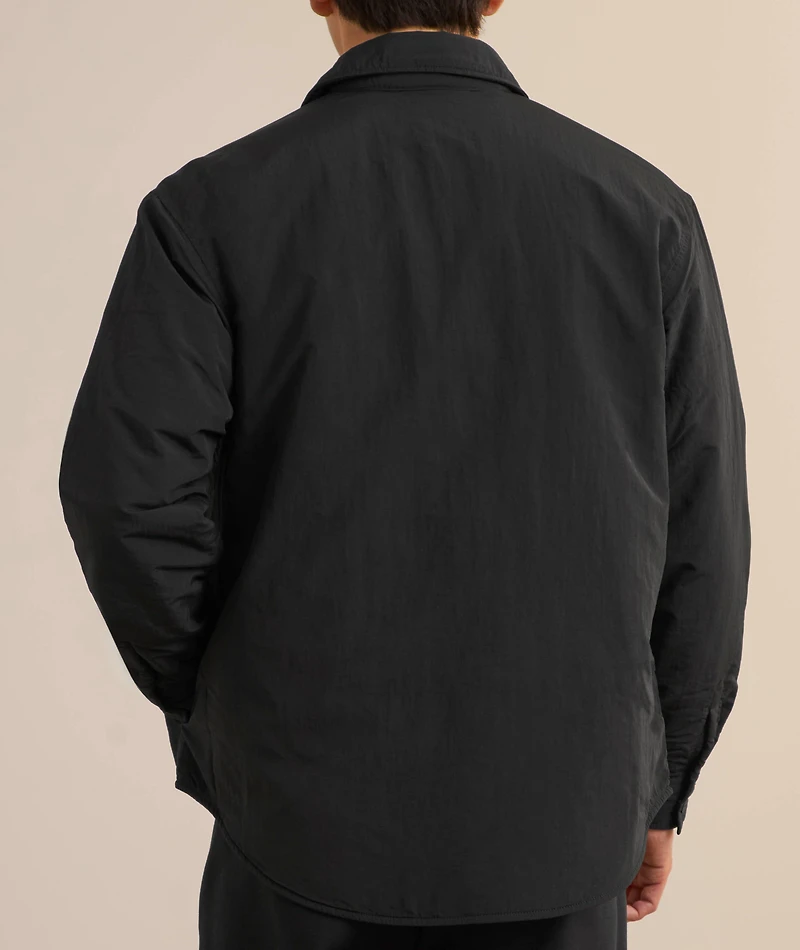 Stacked Logo Badge Padded Overshirt