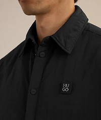 Stacked Logo Badge Padded Overshirt