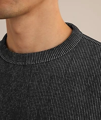 Stacked Smoke Logo Ribbed Sweatshirt
