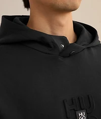 Tonal Logo Hooded Sweater