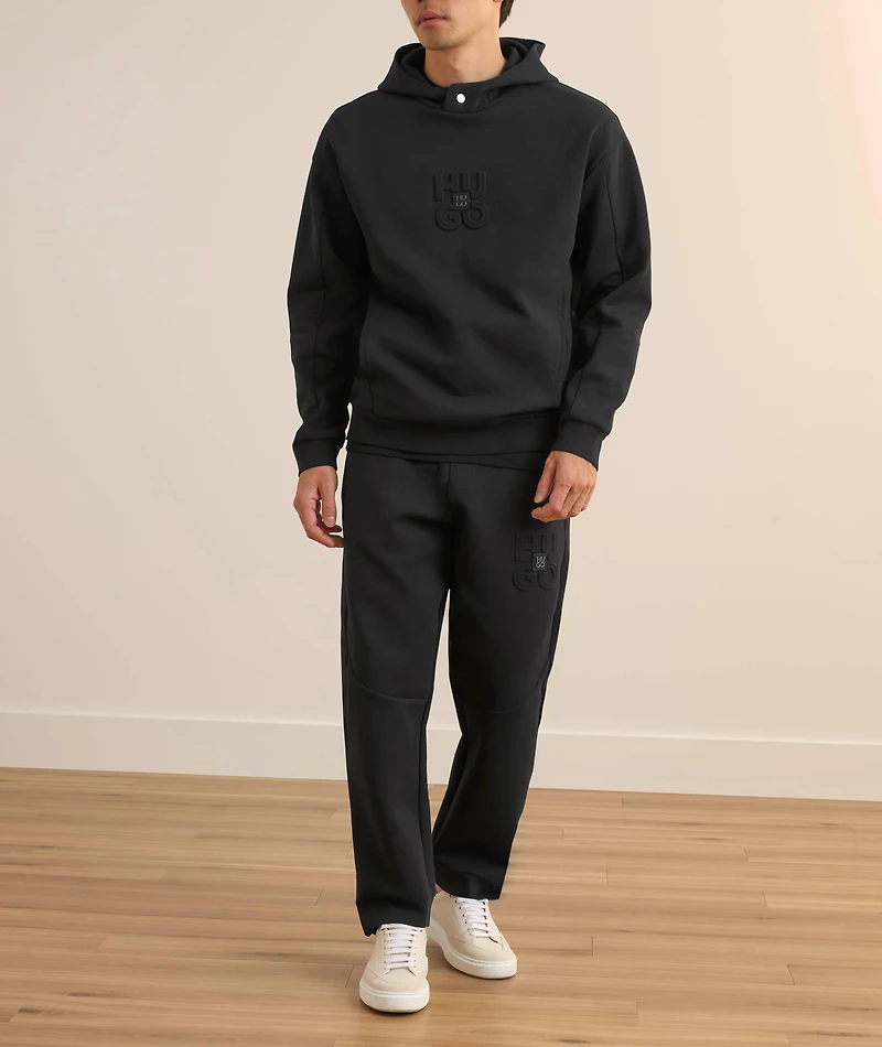 Tonal Logo Hooded Sweater