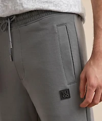 Stacked Box Logo Cotton-Blend Sweatpants