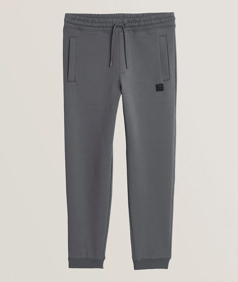 Stacked Box Logo Cotton-Blend Sweatpants
