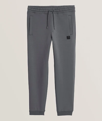 Stacked Box Logo Cotton-Blend Sweatpants