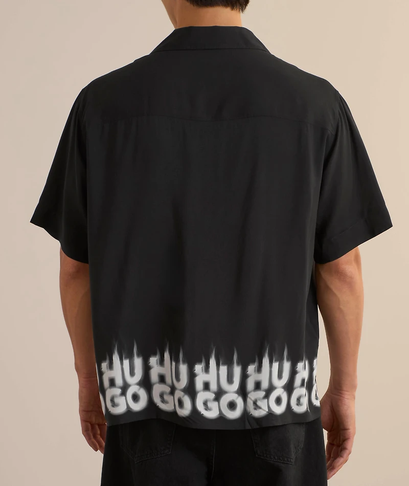 Smoke Logo Camp Shirt