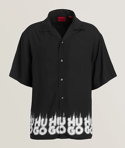 Smoke Logo Camp Shirt