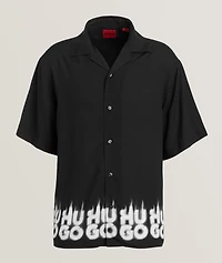 Smoke Logo Camp Shirt