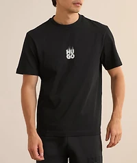 Stacked Smoke Logo Cotton T-Shirt