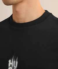 Stacked Smoke Logo Cotton T-Shirt