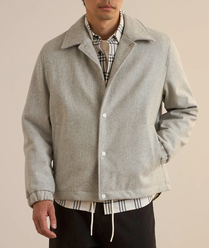 Wool-Blend Bomber Jacket