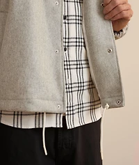 Wool-Blend Bomber Jacket