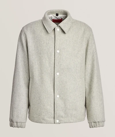 Wool-Blend Bomber Jacket