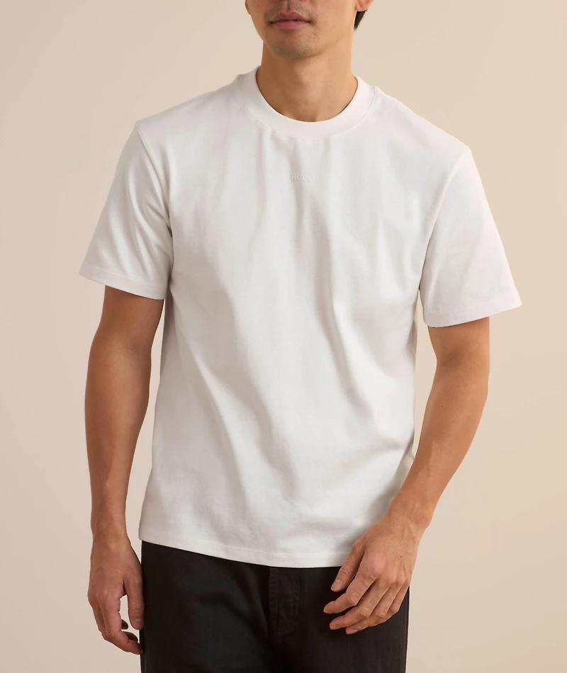 Embossed Logo Crewneck T-Shirt