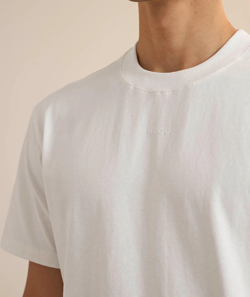 Embossed Logo Crewneck T-Shirt