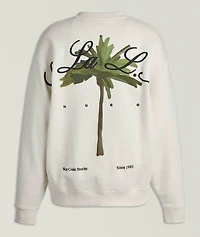 Palm Tree Cotton Sweatshirt
