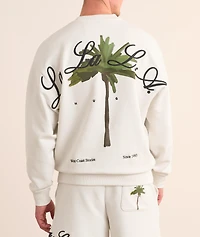 Palm Tree Cotton Sweatshirt