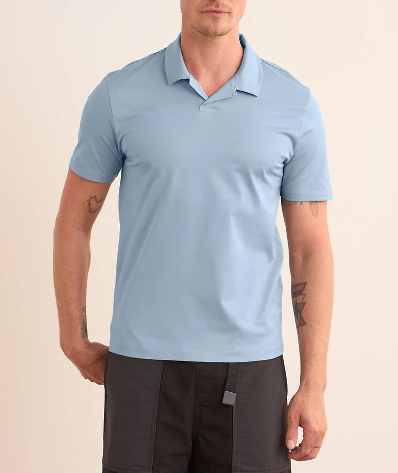 Mercerized Cotton Slim-Fit Polo
