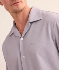 Crêpe Textured Camp Shirt