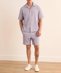 Crêpe Textured Camp Shirt