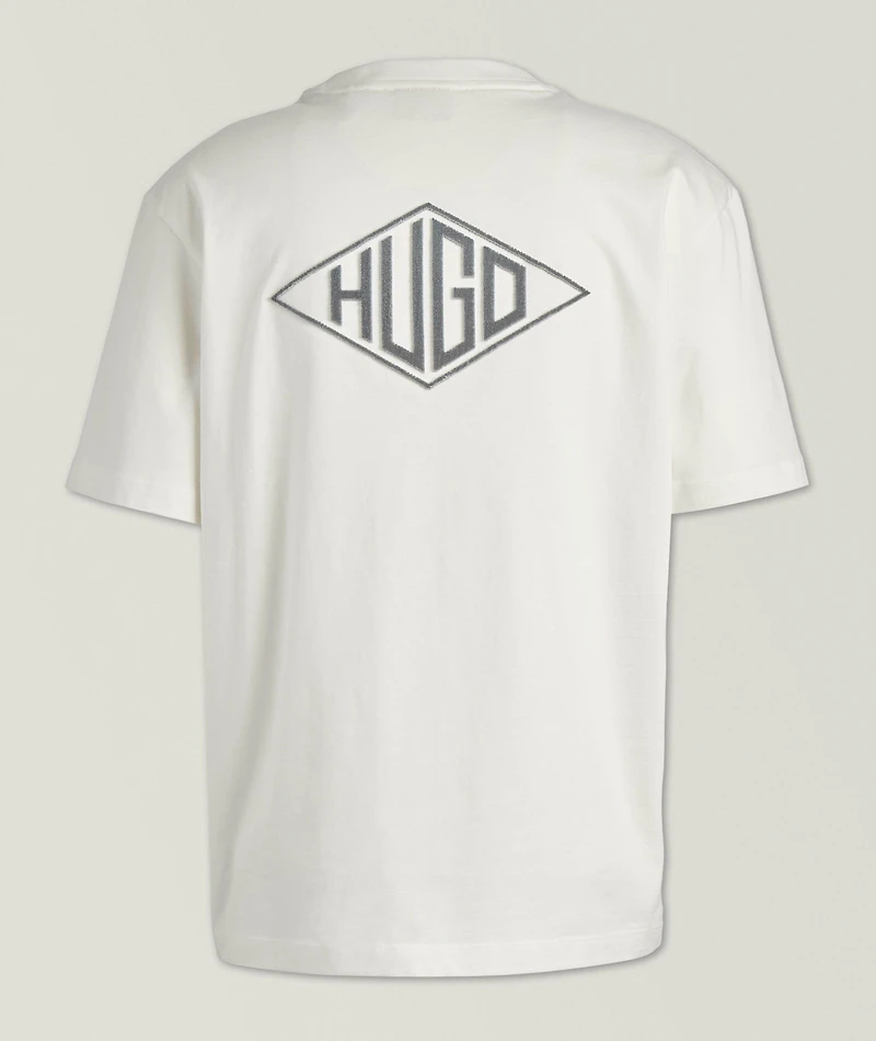 Textured Logo Cotton T-Shirt