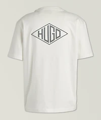 Textured Logo Cotton T-Shirt